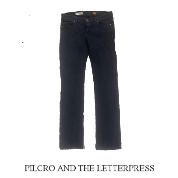 Pilcro letterpress low rise straight Denim Jeans - Picture 1 of 8